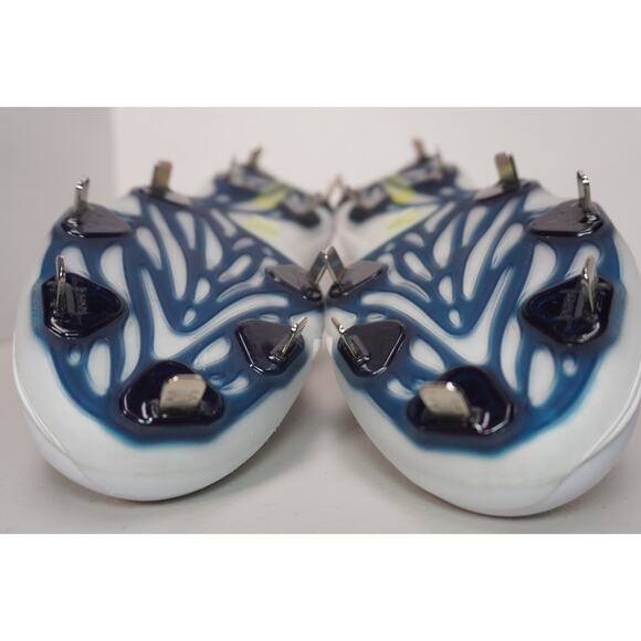 Under Armour Yard Low Metal Baseball Cleats White/Navy Men\'s 7.5